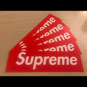 Supreme Box Logo Stickers x 5